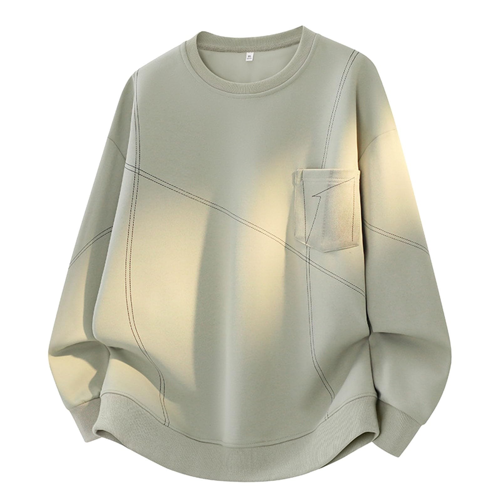 Sweat à col rond pour hommes en maille pull chic taille XS à oversize