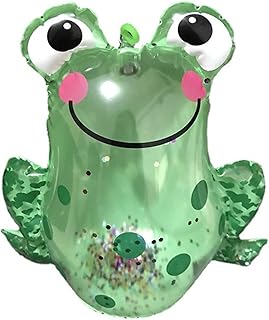 Smalibal Bouncing Frog Fine Workmanship Decorative Creative Glitter Sequins Flash Frog Ballon Outdoor Toy Frog