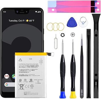 Pixel 3 XL Battery,2026 Upgraded New Battery Replacement for Google Pixel 3 XL G013C with Adhesive and Repair Tool Kits