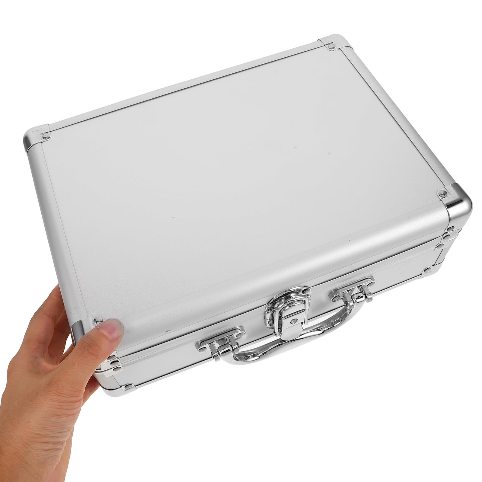 Mikikit Organizer Na Sprzęt Walizka Na Narzędzia Aluminiowe Walizki Do Przechowywania Walizka Ze Stopu Aluminium Duża Kosmetyczka Podróżny Futerał Na Mikrofon Metalowa Skrzynka