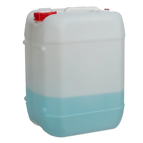 Consolidated Plastics Carboy apilable de 5 galones con tapa y mango a prueba de fugas, grado alimenticio de HDPE, sin BPA, fabricado en Estados