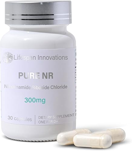 Lifespan Innovations Pure NR Riboside de nicotinamida 300 mg - Suplemento de un solo ingrediente - Soporta niveles de NAD+, energía celular y