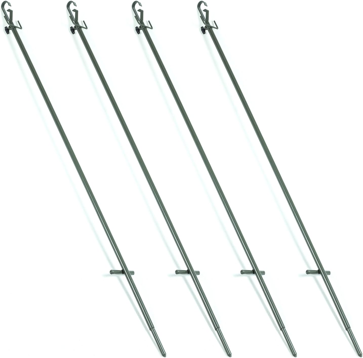 4 x Nitehawk Telescopic Hunting Hide Poles For Pigeon Shooting/Hunting 1.1m–1.9m