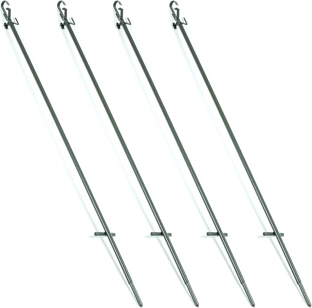 4 x Nitehawk Telescopic Hunting Hide Poles For Pigeon Shooting/Hunting 1.1m1.9m