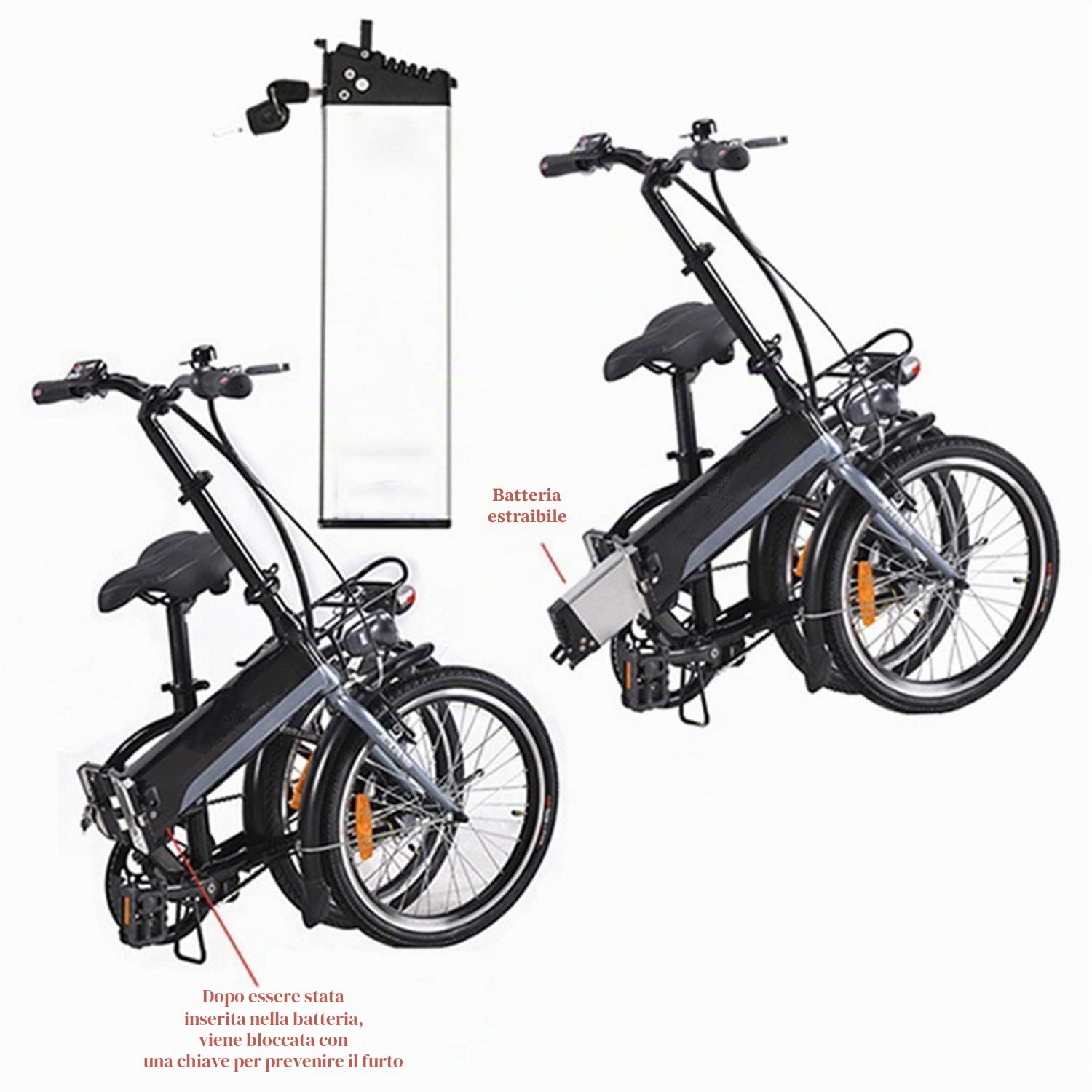 Batteria per Bici Elettrica 48v 14Ah Per Shengmilo incorporata Batteria al Litio Li-Ion Batteria Ricaricabile Adatto per Bicicletta elettrica 350W 500W 1000W Motore