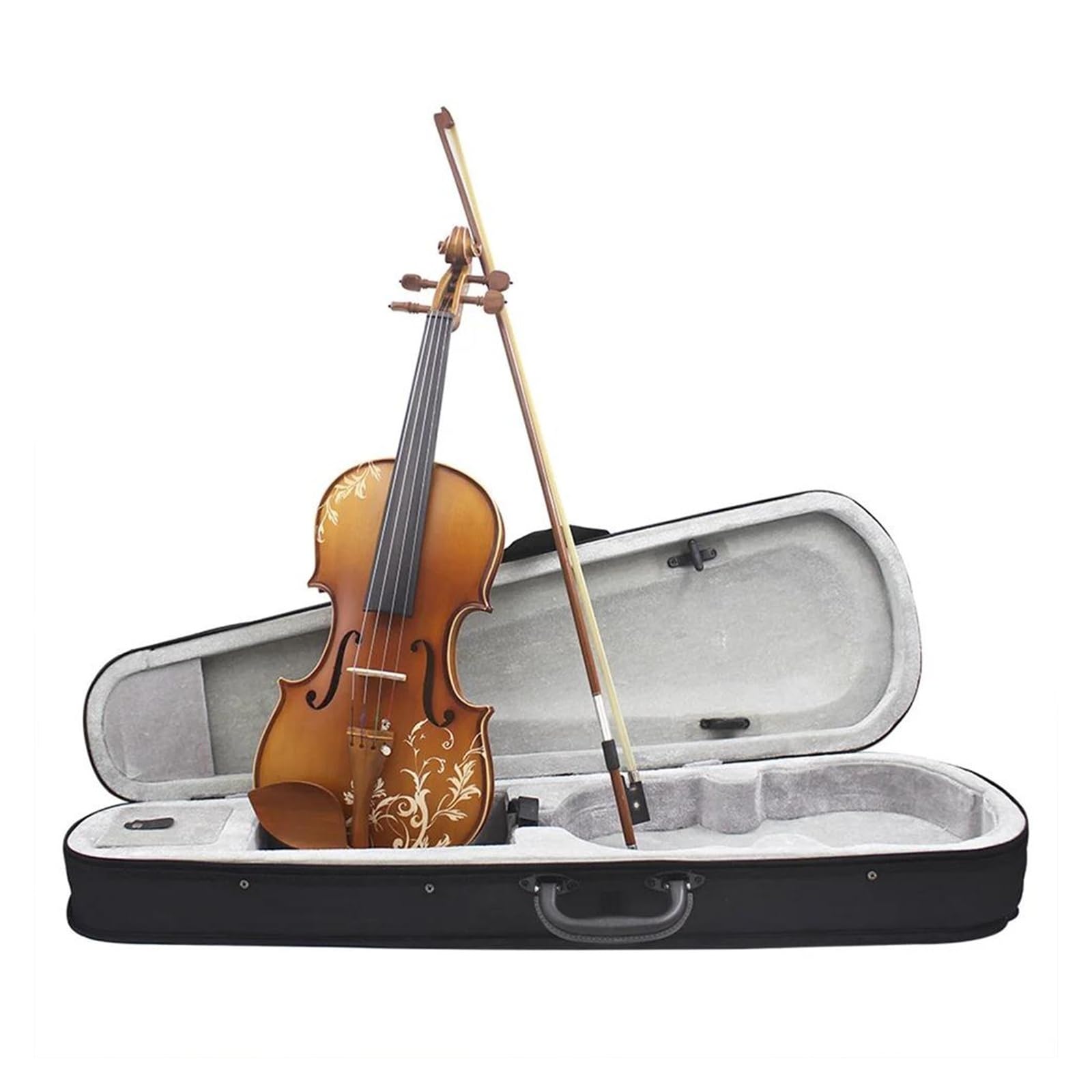 violino Violino acustico in legno massello 4/4 con custodia archetto e poggiaspalla