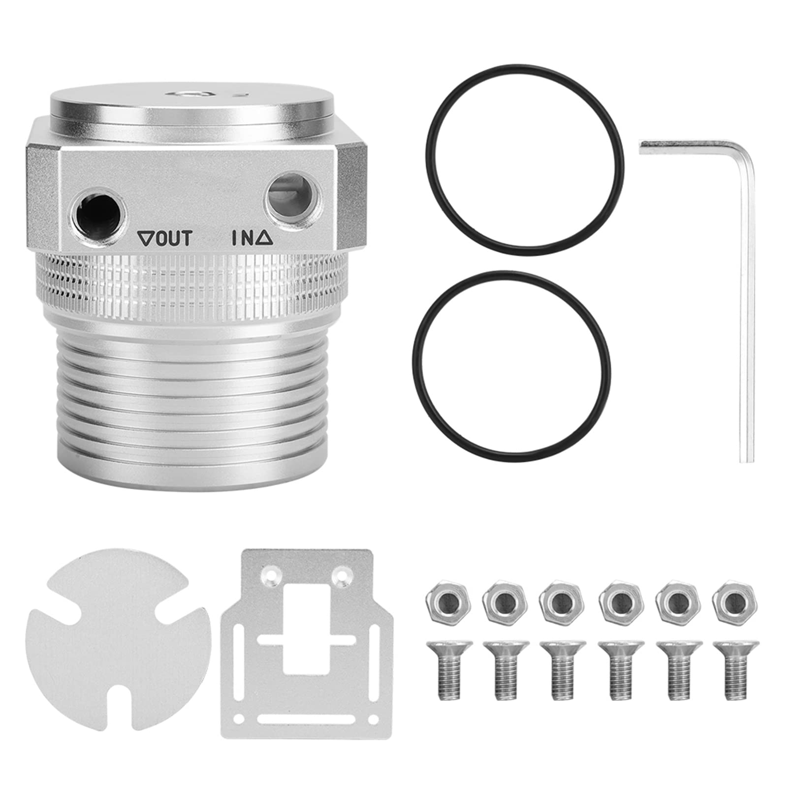 Cubierta de Bomba de Refrigeración por Agua Carcasa Duradera de Aleación de Aluminio para PC Cooler Longevidad para Jugadores Plata