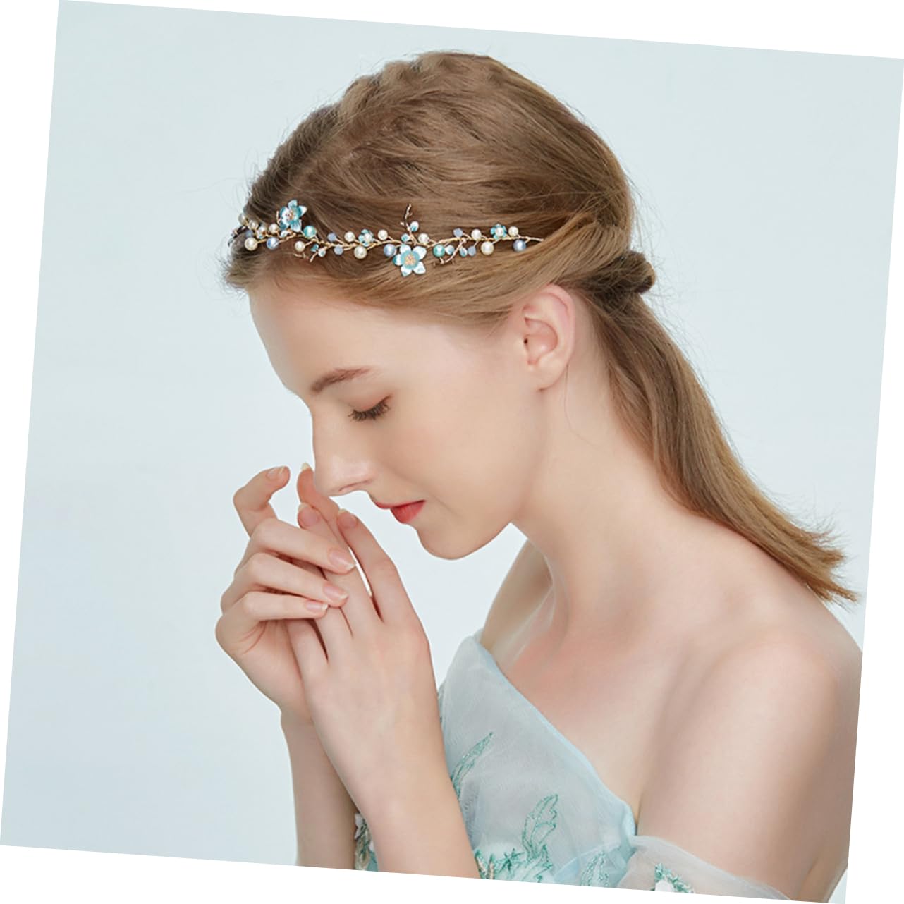 Didiseaon 2piezas Diadema Nupcial Flores De Aleación y Perlas Artificiales Tocado Elegante Para Bodas y Celebraciones Accesorio Para Novias y De Honor