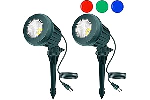 Halloween Christmas Spotlight Outdoor: 10W LED Spot Lights Outdoor 2700K Warm White...