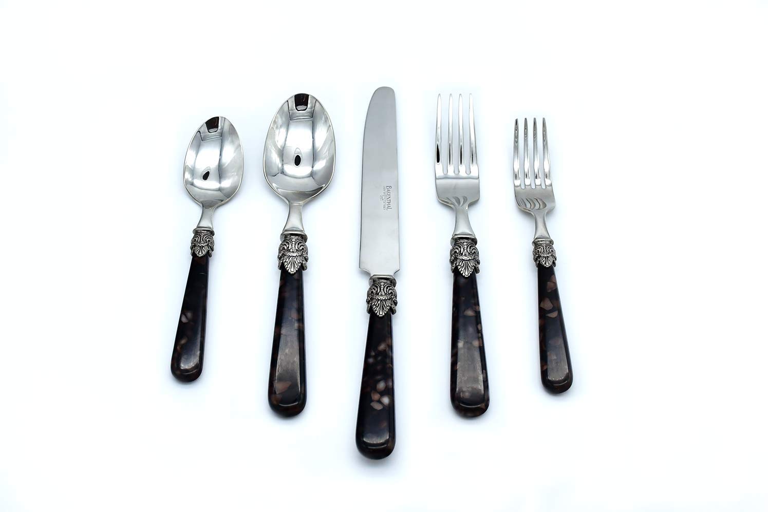 Elegant 20-pc. 18/10 Stainless Steel Silverware Set, Marbre Terre (Service for 4)