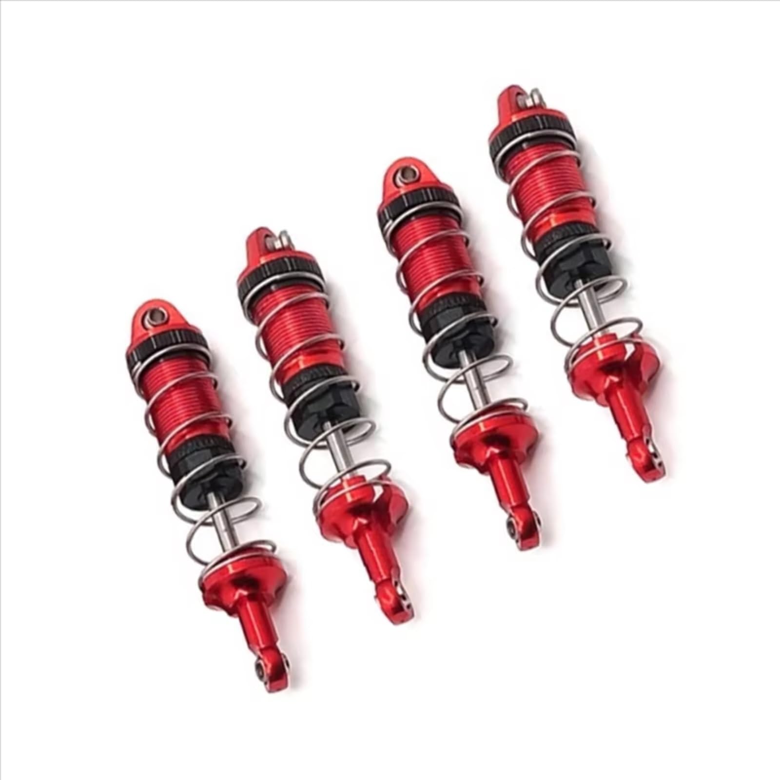 D'Amortisseur Rc pour SCY 16101 16102 16103 1/16 4 Pièces Amortisseurs en Métal RC Voiture Véhicule À Chenilles Et Accessoires Mise À Niveau Remplacement Et Utilisation(Yellow)