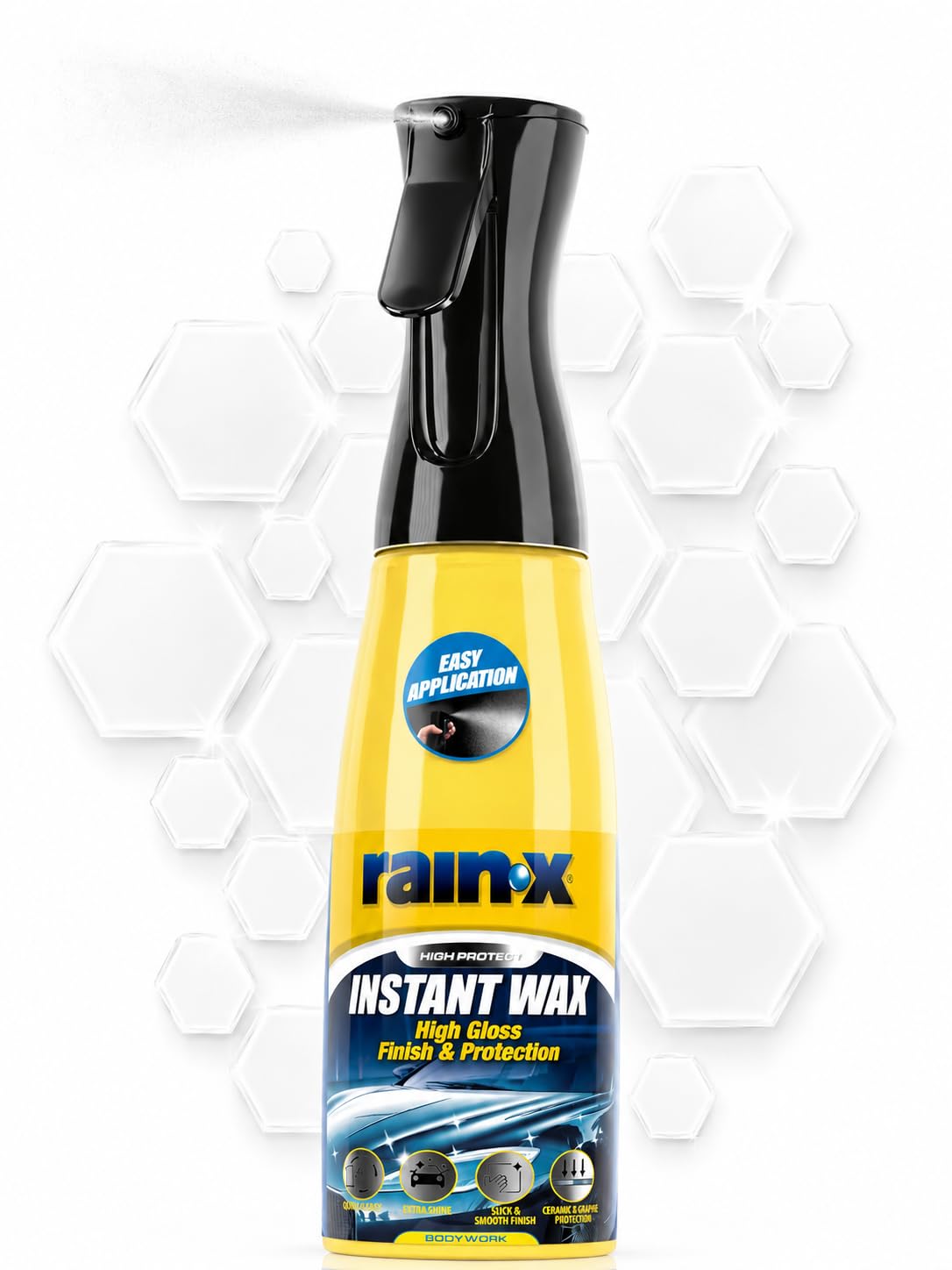 Rain-X Instant Wax – Quick Application with Ceramic Protection - 600ml