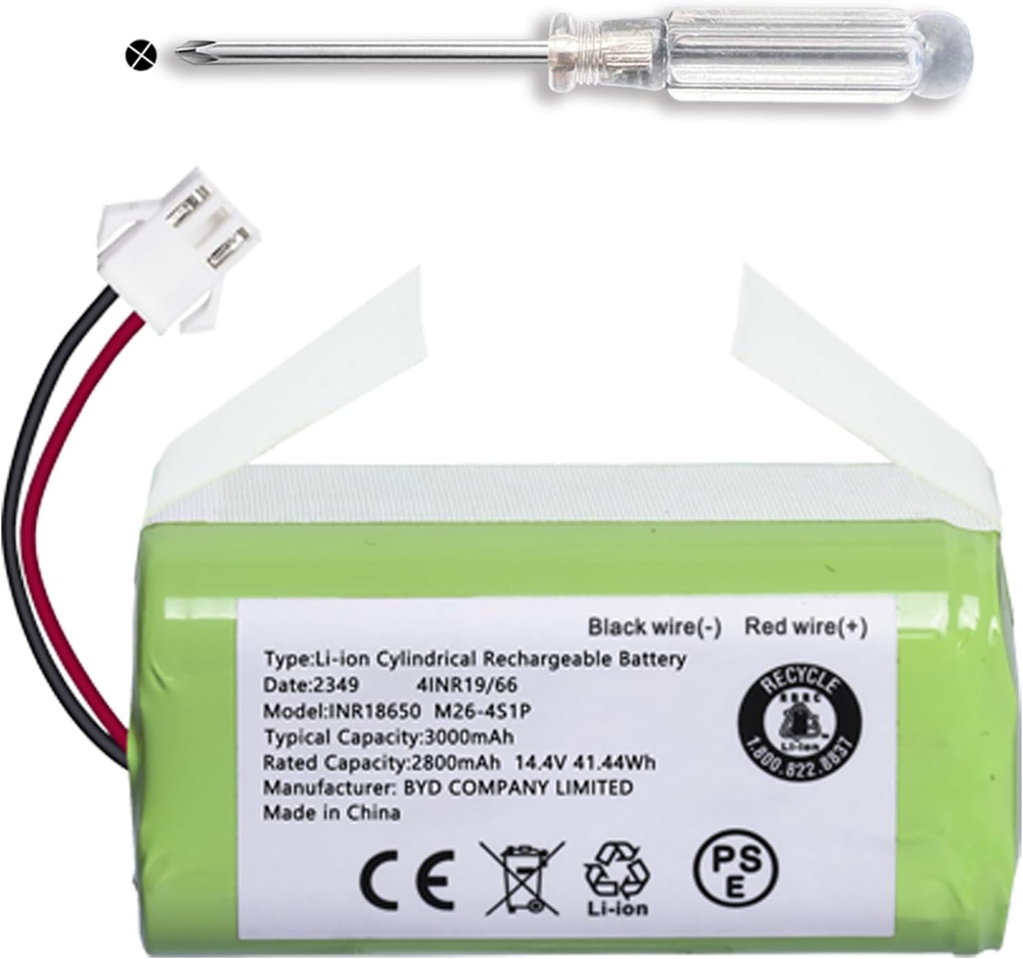 JOTACT 14.4V 3000mAh Battery for Eufy RoboVac 11S, 11S Plus 12 15C 30 30C 35C G10 G20 Hybrid Ecovacs Deebot N79 DN622 Amarey A800 A900 Coredy R300 R500+ Tesvor X500 Pro Goovi D380 F007C D382