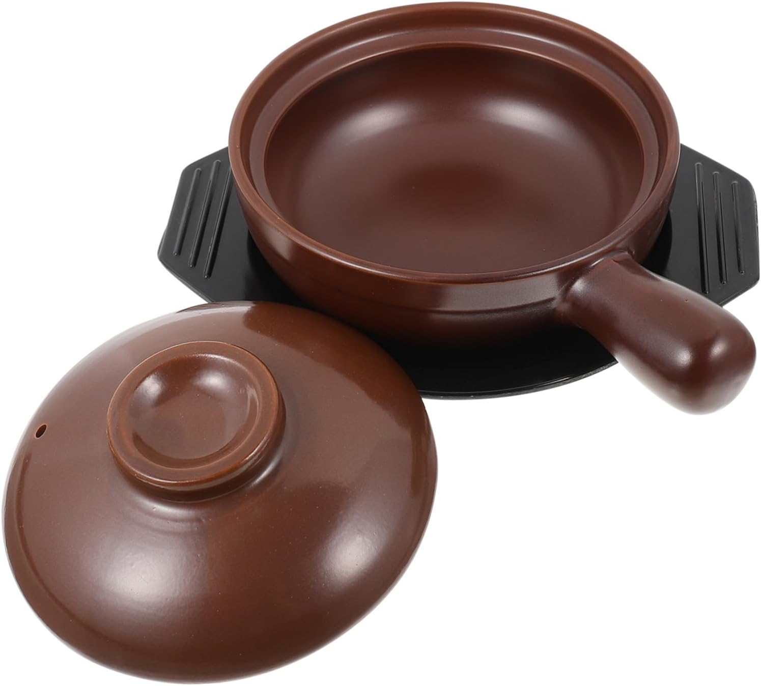 IMIKEYA Ceramic Casserole Dish Lid French Onion Soup Bowls Cookware Heat Retentive Easy Clean