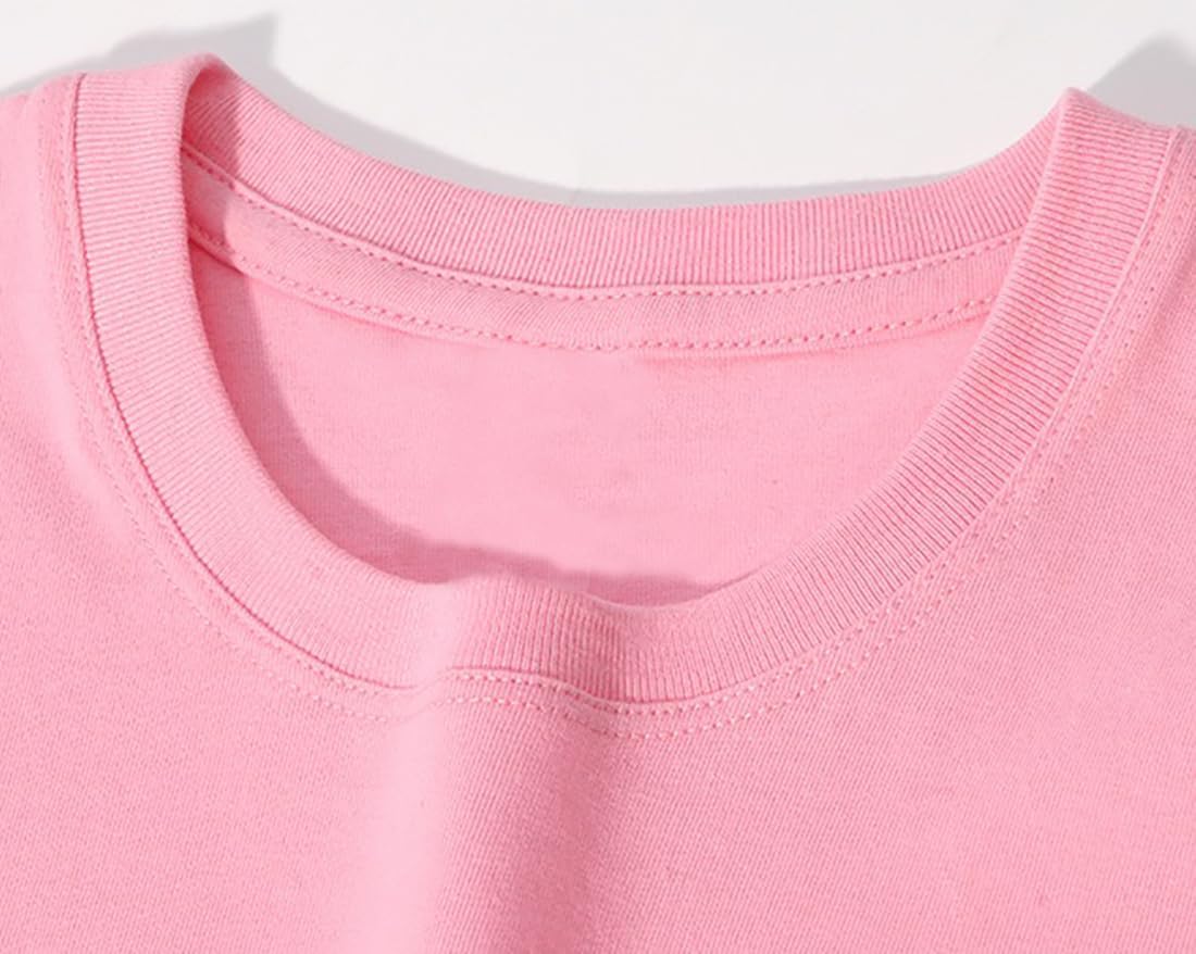 Boys Short Sleeve T-Shirt Kids Cotton Tops Summer Crewneck Shirts Basic Tees - Image 6