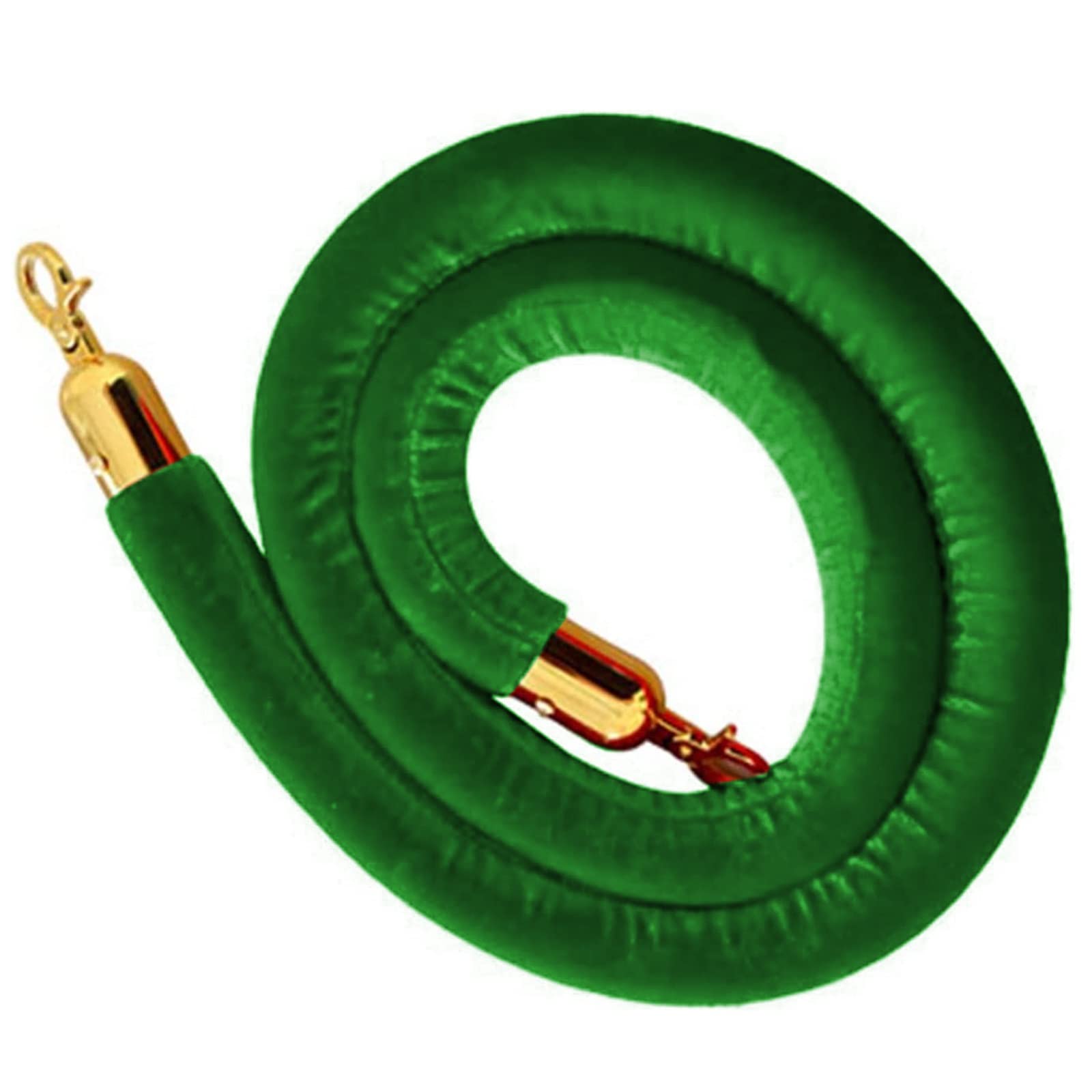 Guardrail rope， Industrial VIP Stanchion Queue Barriers Rope, Restaurants Hotels Crowd Control, for Movie Theaters Grand Openings/(Green,Length 0.6M/2Ft/24In)
