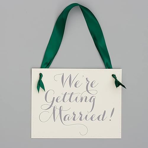 Miniatura 7 de We're Getting Married Sign Engagement Announcement Banner