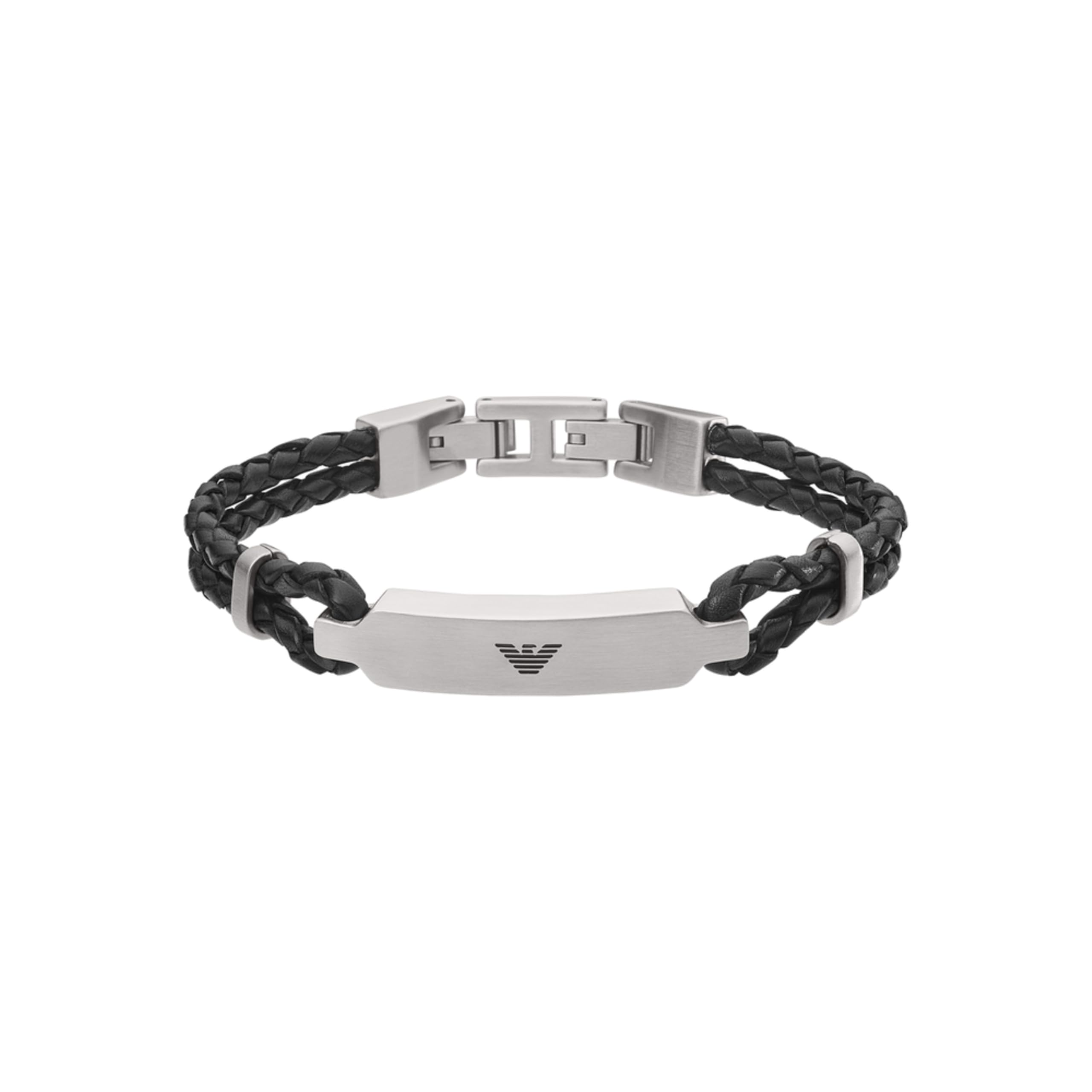 Emporio Armani Armband Für Männer, Innenlänge: 185mm, Größen-Id: 40X5mm Silber Edelstahlarmband, EGS2719040