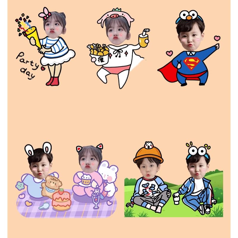 Customized Acrylic Shaking Head Decoration, Personalized Pictures Automatically Shake Head Decoration, Desktop/Car/Office Ornament