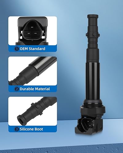 Vista 2278 de ECCPP DG500 6 bobinas de encendido con 6 bujías de iridio 3951 para Ford para Mazda para Mercury 500 Freestyle para Mariner Taurus Escape Tribute