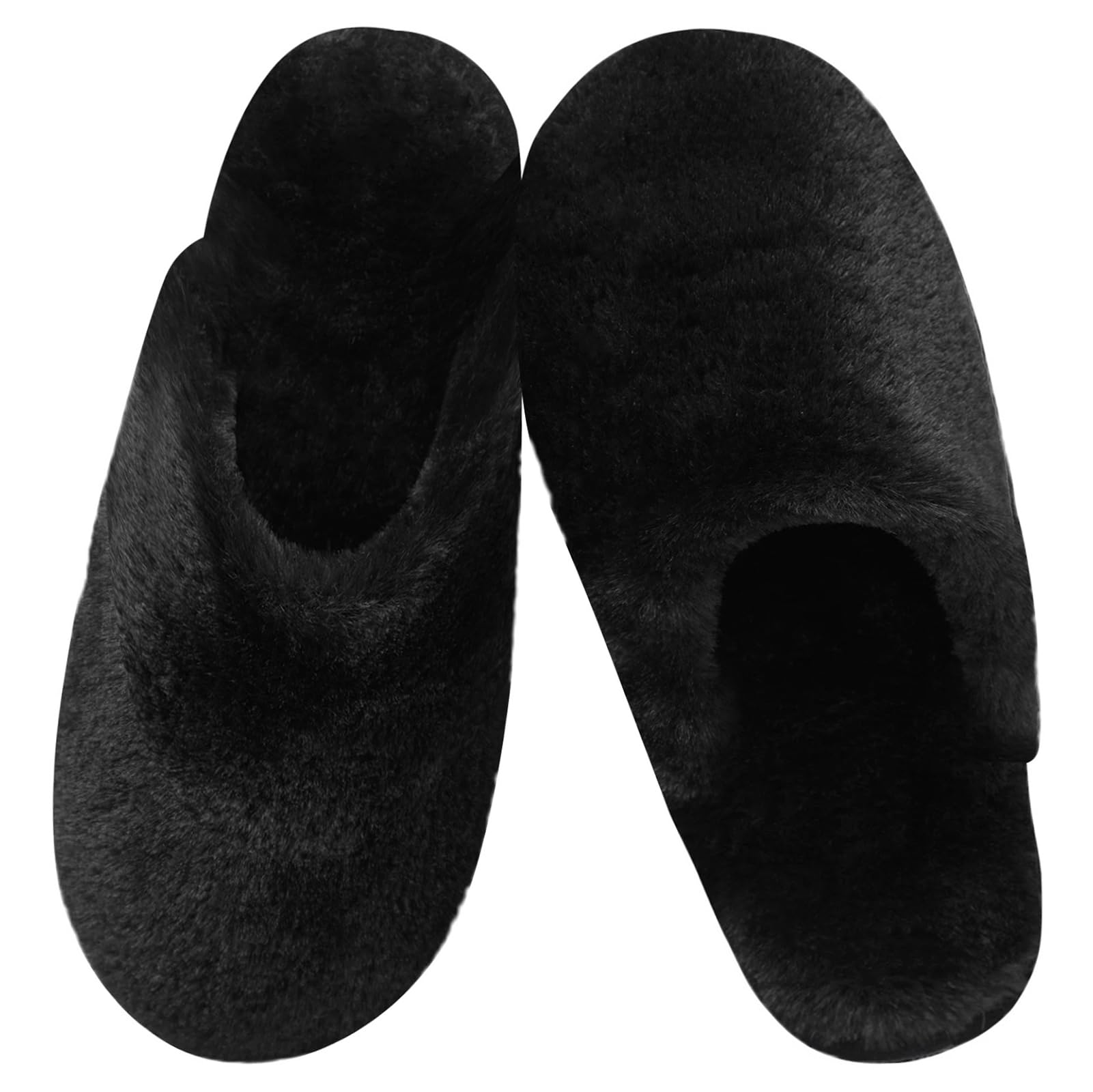 Coswind Pantofole Donna Uomo Invernali Ciabatte Pelose Peluche Calde with Memory Foam Imbottite Casa Antiscivolo Mocassino Scarpe Morbide Comode Unisex Eleganti