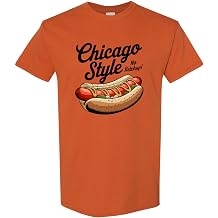 Chicago Style Hot Dog Shirt Funny No Ketchup Tee Food Lover City Pride T-Shirt for Men Women