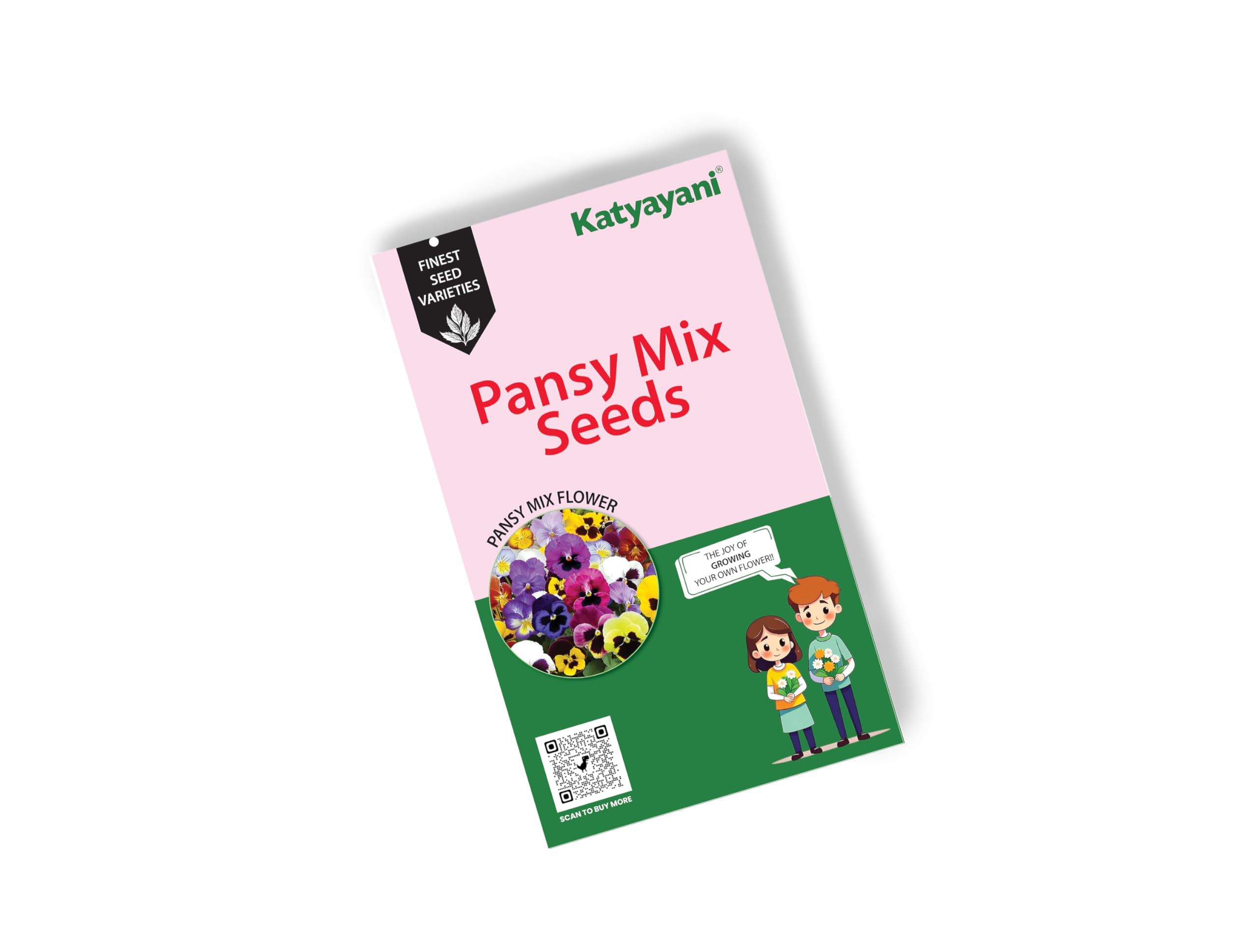 KatyayaniPansy Mix Flowering Seed for Home Garden Planting (100gmx 1)