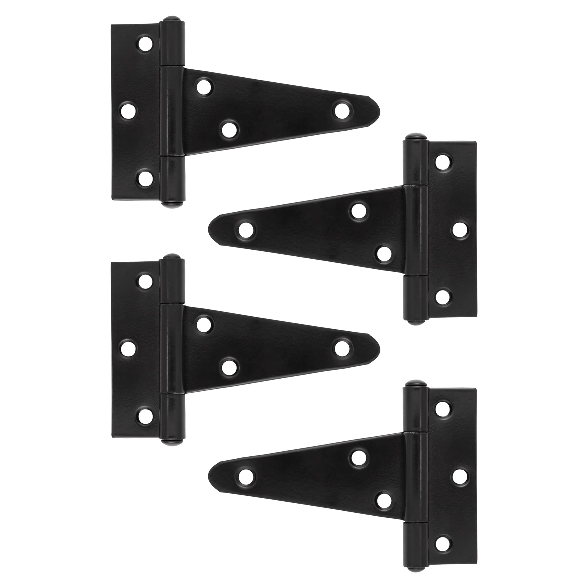 Charnières en T pour volet battant ferrure de portillon bois noir mat x4
