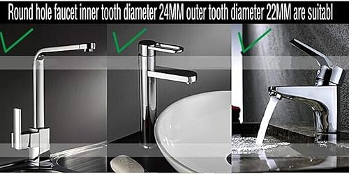 Miniatura 7 de 6.69 "de longitud multi-ángulo de flexión de cocina ahorro de agua grifo giratorio 360 grados giratorio grifo boquilla filtro adaptador para el