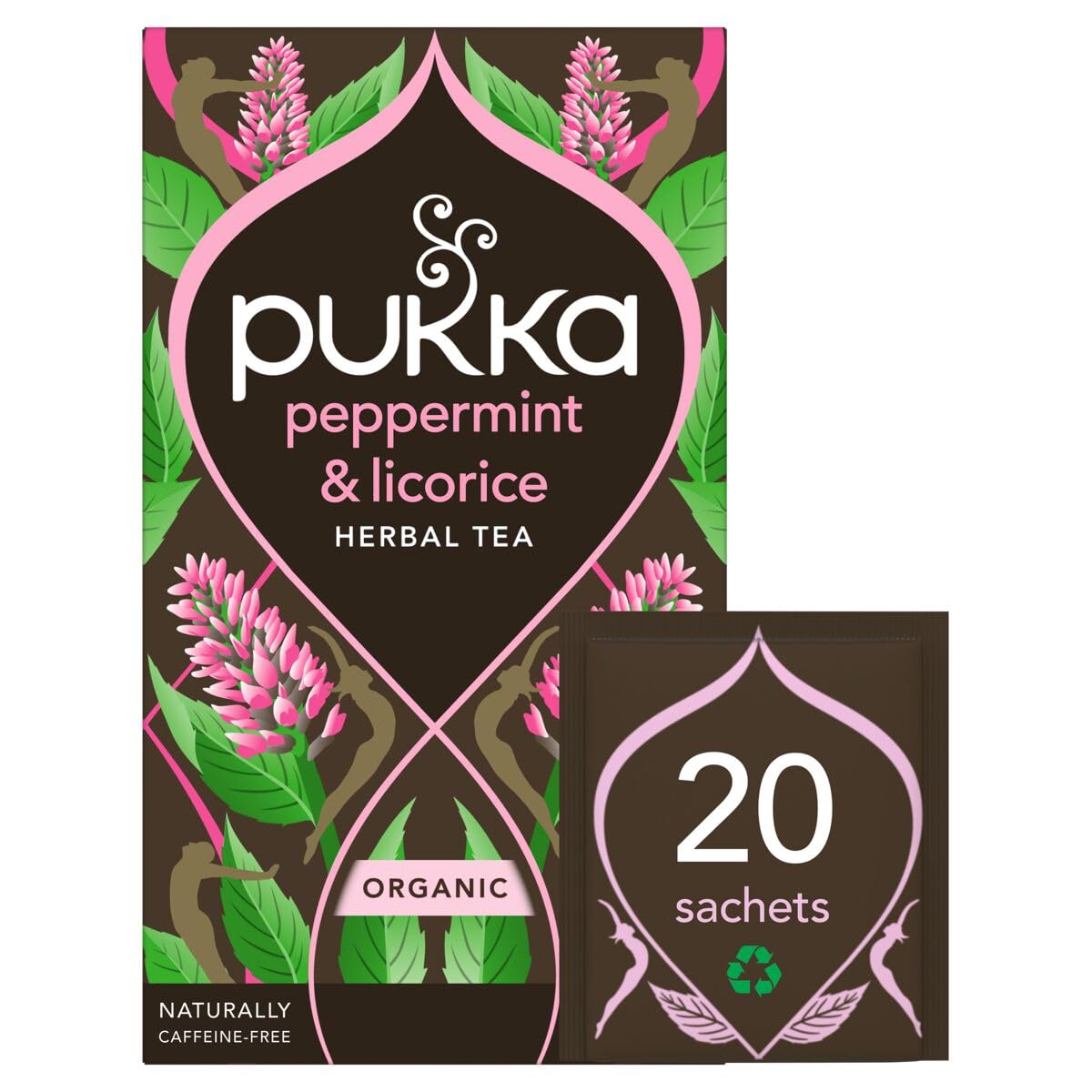 Organic Peppermint & Licorice Tea 20 x Sachets (Pukka)