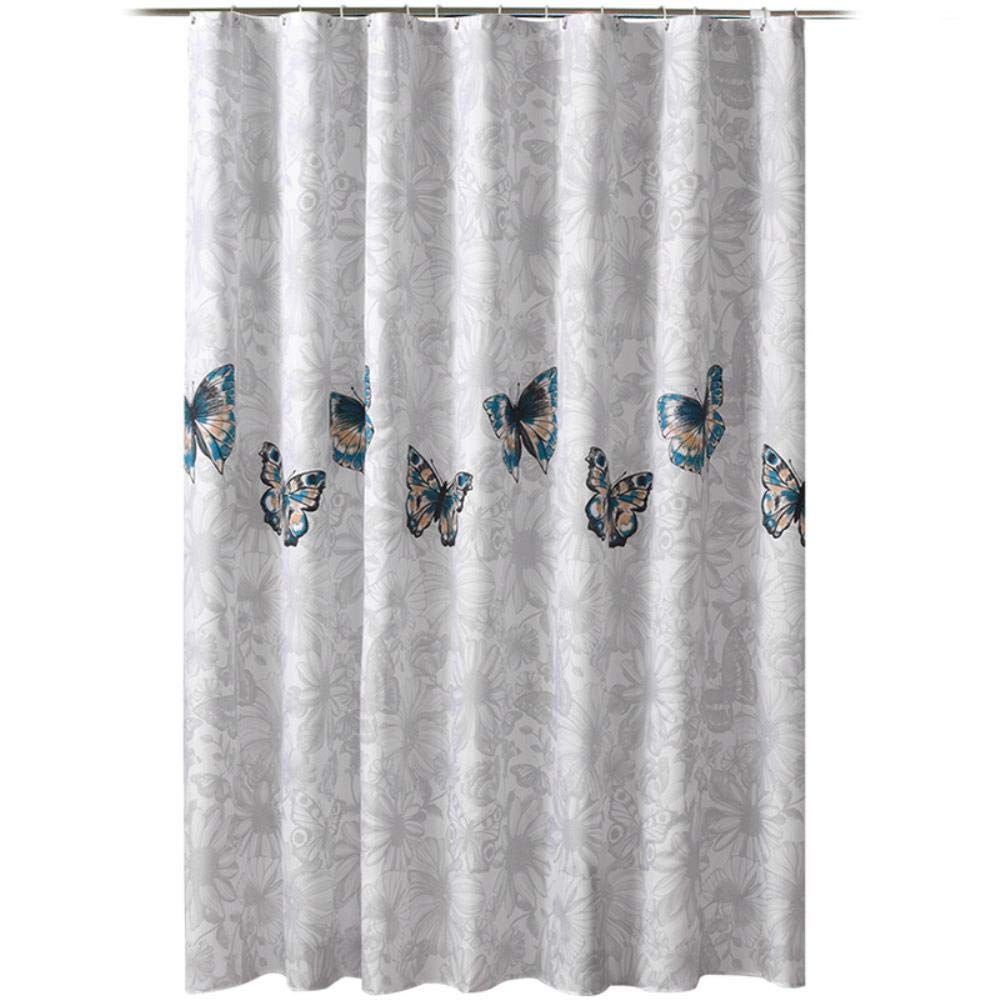 Rideau de douche en polyester de qualité supérieure, textile imperméable durable de 180x200cm