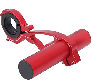 Suporte de extensor de farol profissional, suporte de liga de alumínio para computador de bicicleta, suporte extensor, fácil de instalar para faróis de bicicleta mais seguro (vermelho)