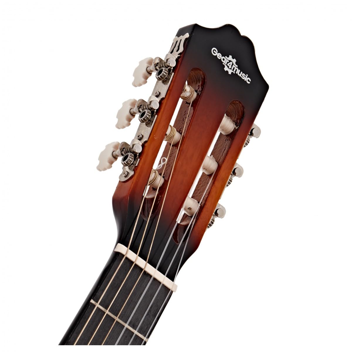 Pacchetto chitarra classica, Sunburst, Gear4music | Include Custodia, Accordatore e Corde, Corpo in Laminato Durevole Resiste alla Pratica e al Jeu, Tono Ricco