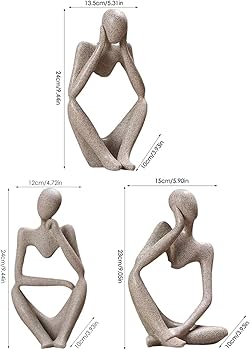 Amazon.co.jp: 抽象彫刻 | 家の装飾のための抽象的な彫刻の樹脂の彫像