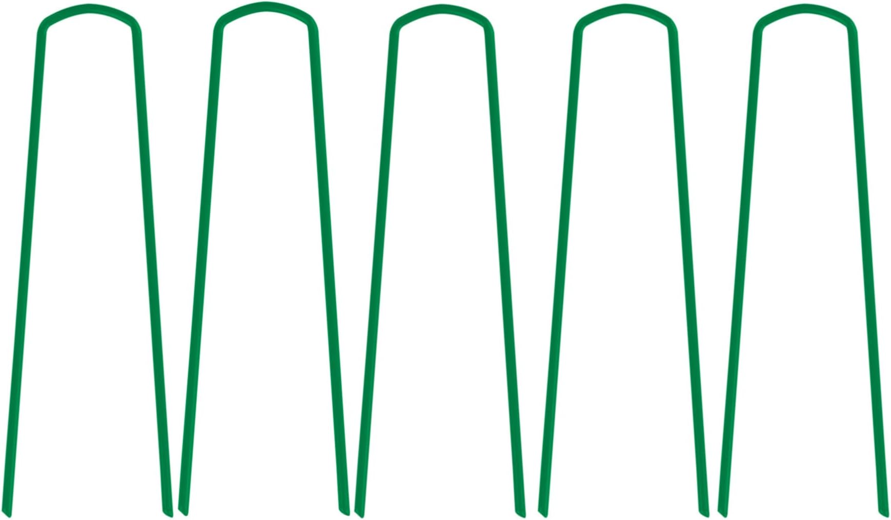 Pack of 50 Multipurpose Heavy Duty U Pins Grass Turf Steel Galvanised Metal Tent Pegs (Pack of 50)