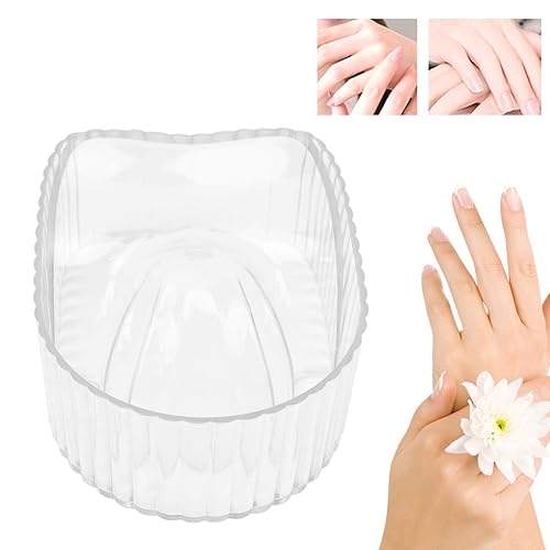 Miniatura 2 de Cuenco acrílico para remojar a mano para manicura, suavizar la piel muerta, diseño de ranuras, tratamiento de uñas, diseño integrado, modelo de