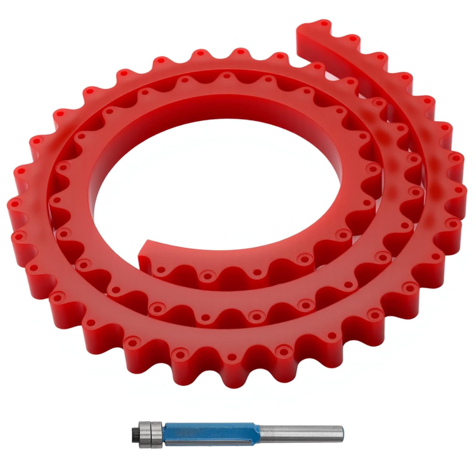 Flexibele gebogen liniaal voor nauwkeurige houtbewerking, flexibel gebogen sjabloon, buigbaar gebogen sjabloon, freessjablonen voor bovenfrees, profiellijsten hout 100 cm