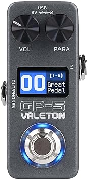 Valeton GP-5 Compact Multi-Effects Processor SnapTone & IR Loader, 100+ Effects, Bluetooth, USB Audio Interface
