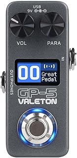 Valeton GP-5 Compact Multi-Effects Guitar Processor with SnapTone Technology, IR Loader, 100+ Effects, Bluetooth, USB Audi...