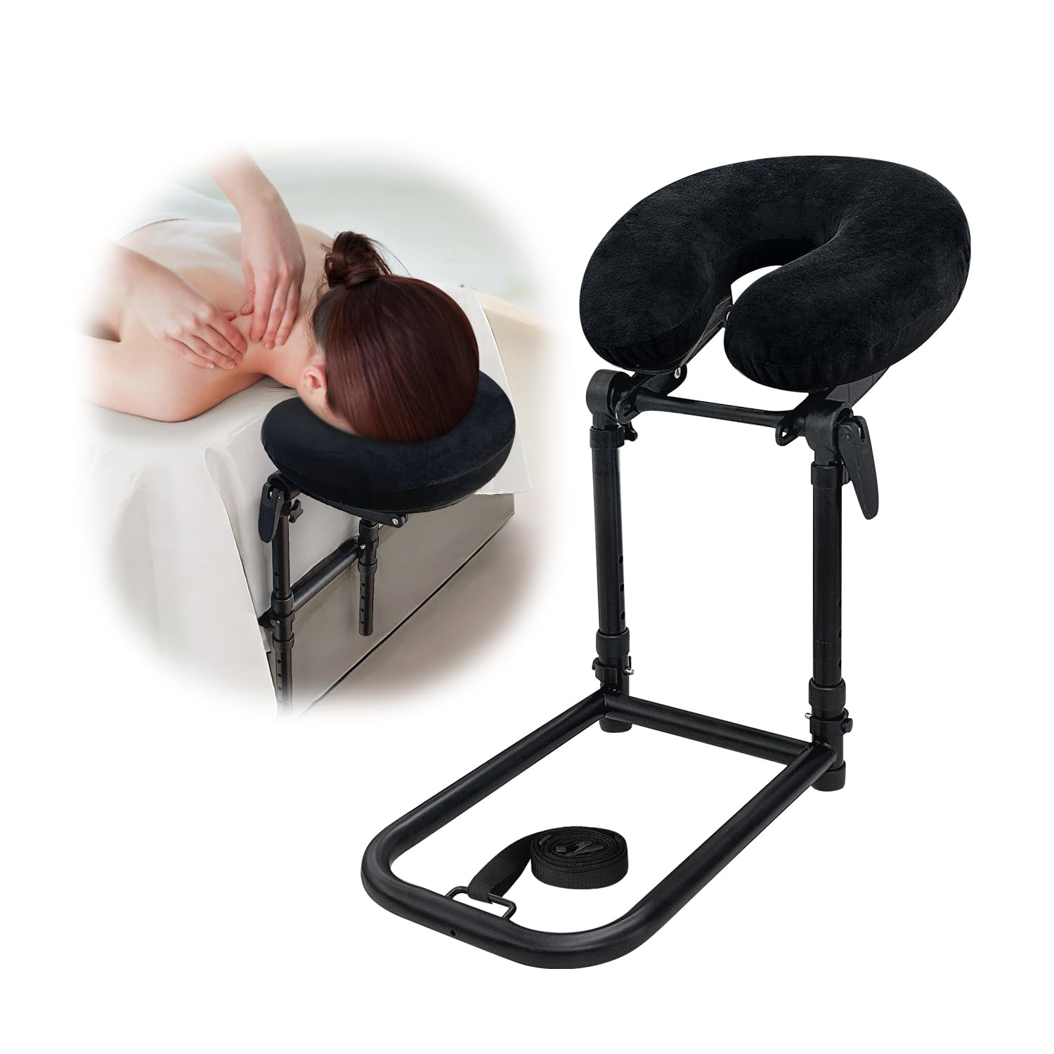 Kit de masaje para la parte superior del colchón, almohada facial para reposacabezas de masaje para colchón de cama, soporte para cabezal de masaje de cama, accesorio de masaje ajustable para colchón