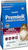 Ração Premier Senior Ambientes Internos para Cães Adultos 7+ Sabor Frango e Salmão, 1kg Premier Pet Raça Idosos,