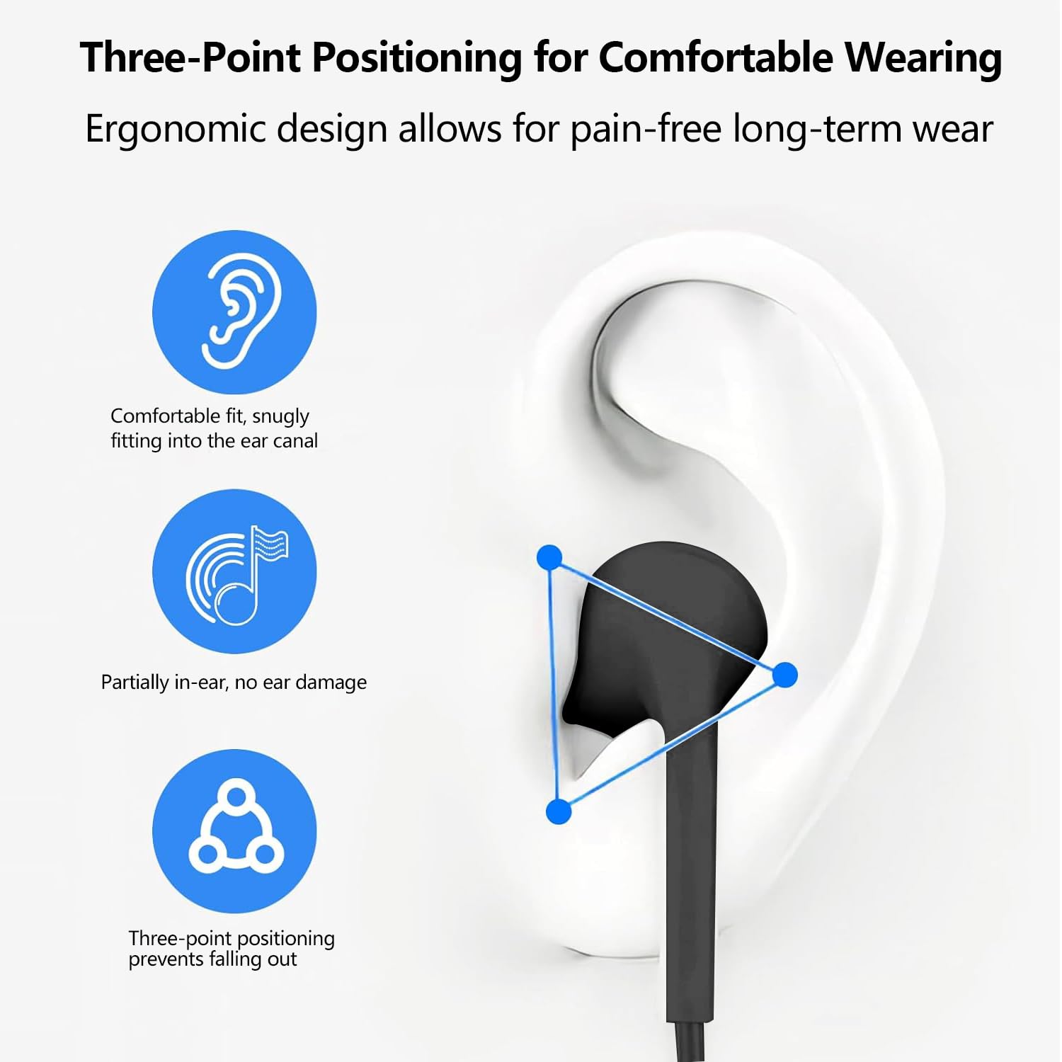 2 Packs USB C Headphones for iPhone 17/16/15, Noise Reduction Built-in Mic & Volume Control Headsets, Type C Earphones for Galaxy S24/S23/S22/S21/S20/Ultra Note 10/20, for Pixel 8/7/6/6a/5/4, Black — view 7