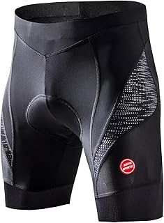 Souke Sports Men's Cycling Shorts Padded Bicycle Riding Half Pants Bike Biking Cycle Tights