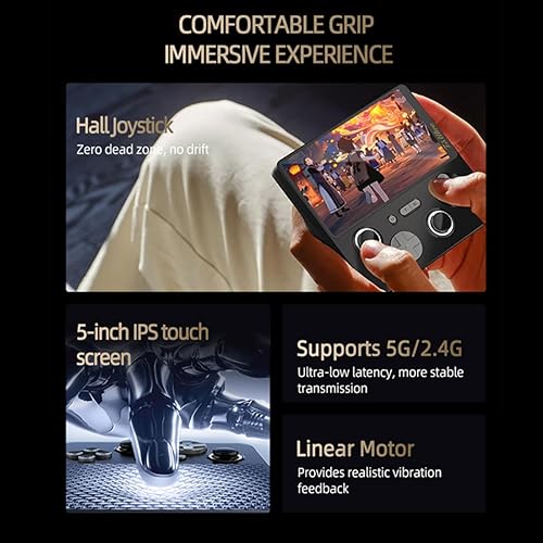 Miniatura 4 de Consola de juegos E5 Ultra portátil, pantalla IPS de 5 pulgadas, consola de juegos retro de doble sistema con 128 GB, reproductor de videojuegos