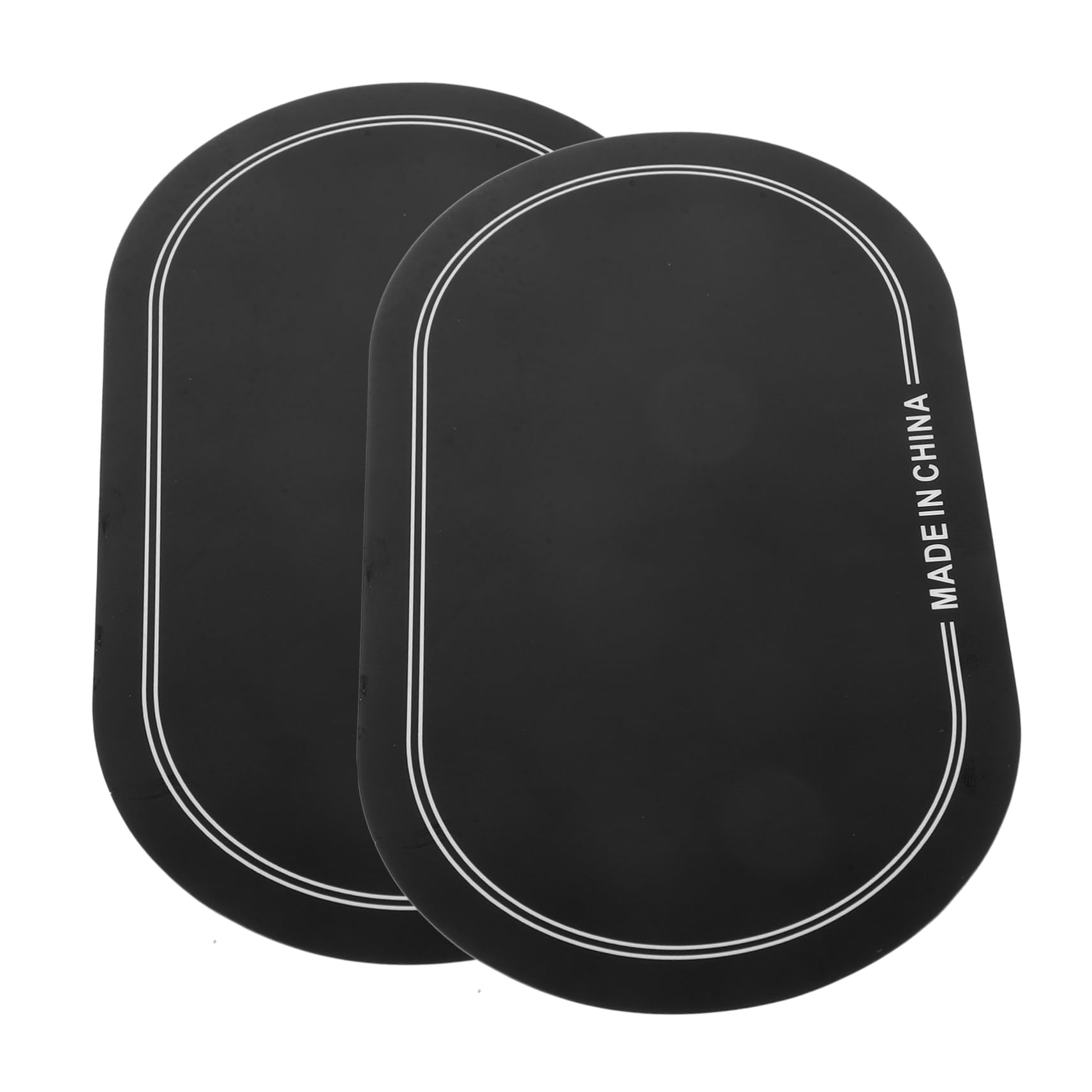 Abaodam 2pcs Drumhead Pads Set Bass Drum Patch Kick Drum Pedal Patch Dampeners for Practice Pads Protector
