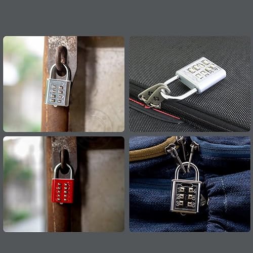 WolFum 8-cyfrowy przycisk kłódka z cyframi Push Hasło Blokada do szafki szuflady Drzwi Security Hardware WolFum (kolor: Argento)