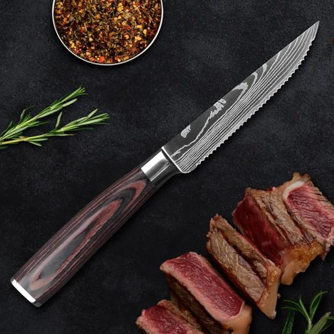 Set Cuchillos Cocina 6 Piezas Acero Inoxidable miniatura 2