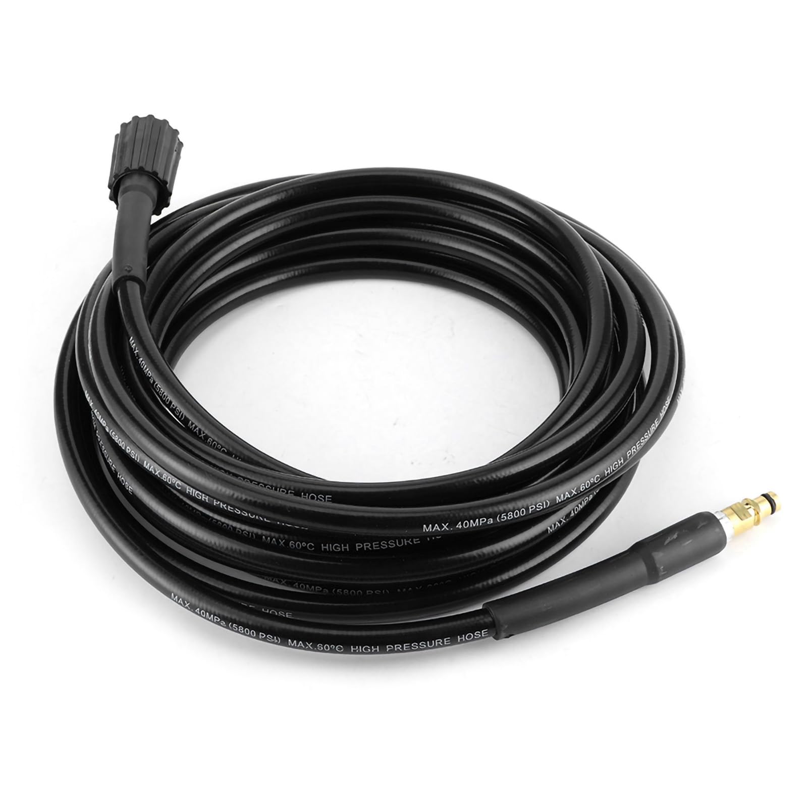 Yctze Tubo per Idropulitrice Ad Alta Pressione, 6m/8m/10m/15m Opzioni, | Materiale in gomma durevole, resistente all\'abrasione, adatto per K2, uso in acqua fredda, 5800 PSI max