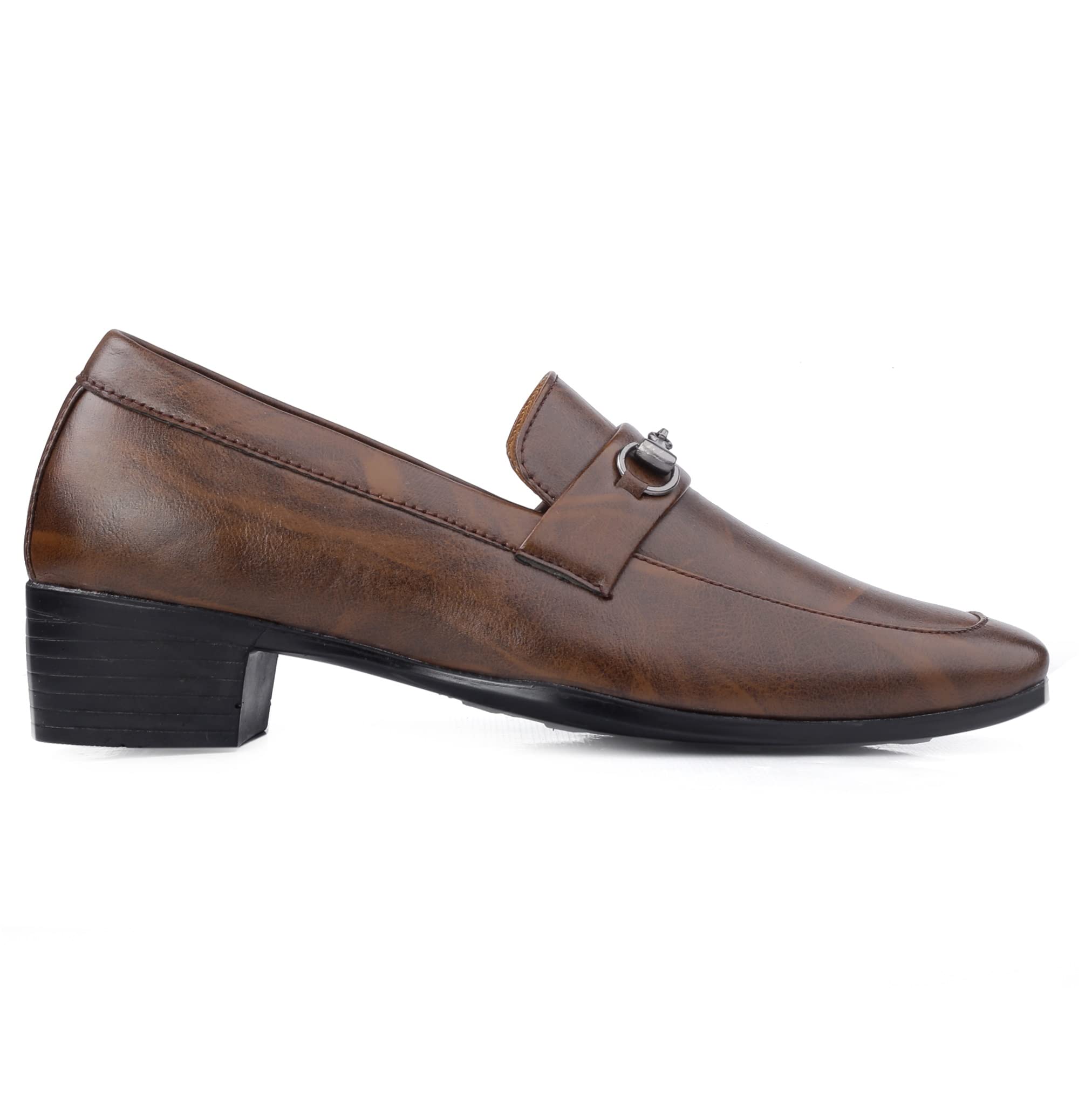 BXXY Mens 2 Inch Heel Height Increasing Moccasin Loafer Shoes 6 UK Brown (B0BN62KVDV) Amazon Price History, Amazon Price Tracker