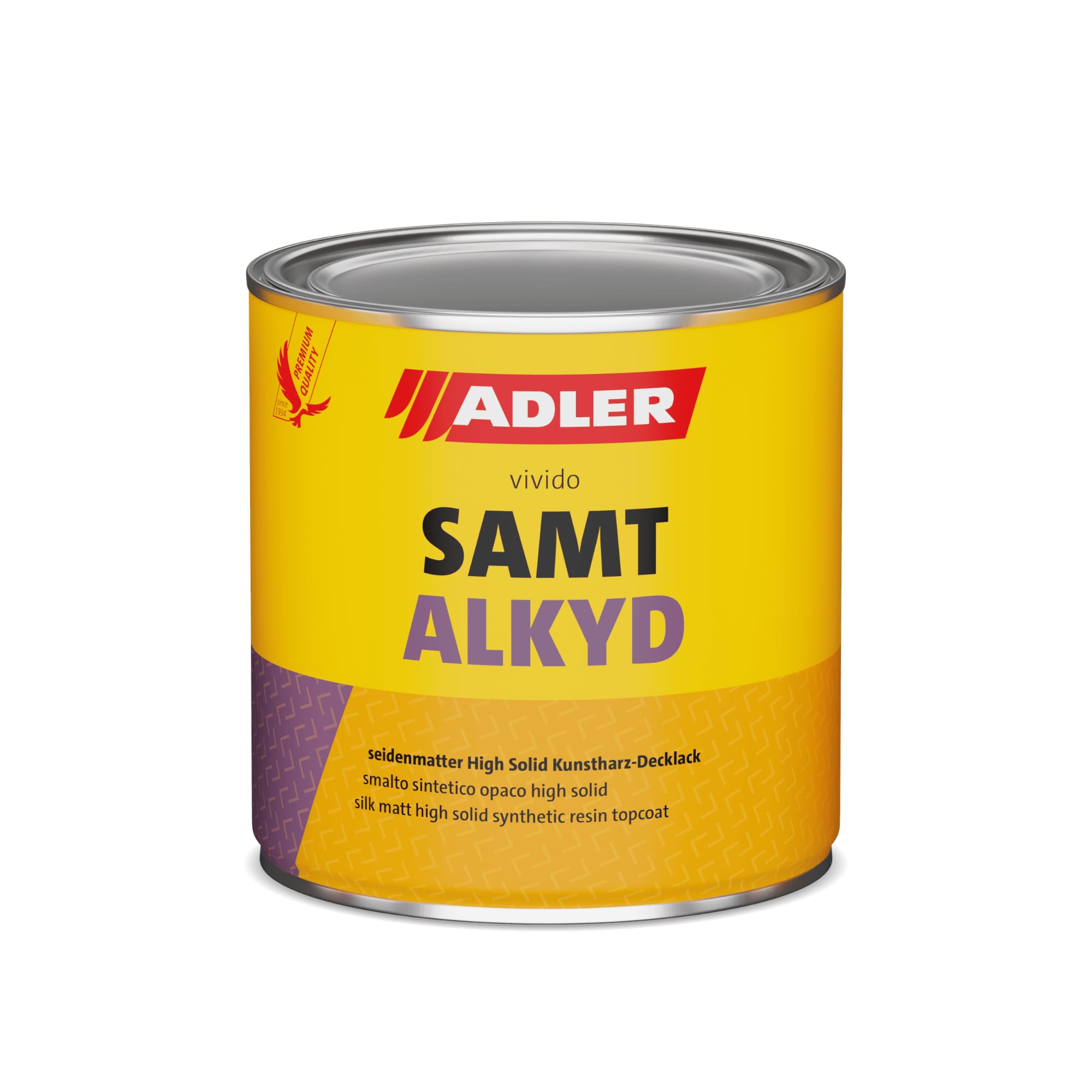 ADLER Samtalkyd Mattlack - Weiß 2,5 L - Premium Kunstharzlack matt, Decklack für innen und außen mit guter Wetter- und Vergilbungsbeständigkeit, Bootslack Qualität